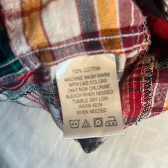 Castaway madras plaid button down shirt - Picture 6 of 6